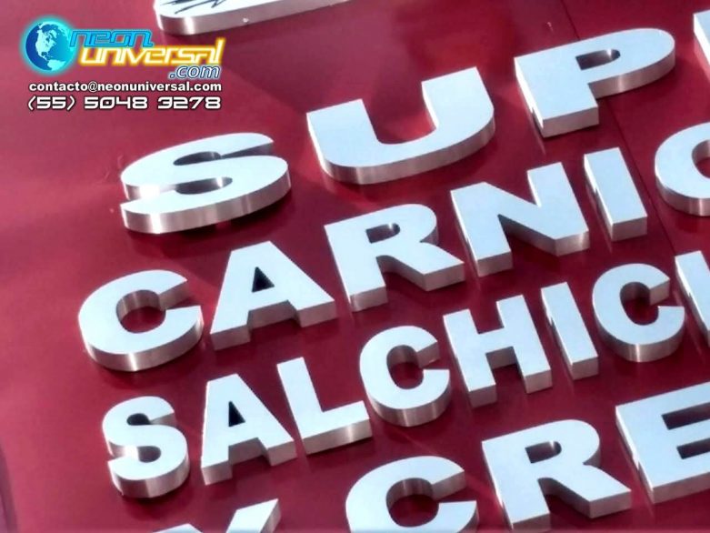 Letreros de aluminio Spec y acero inoxidable (23)